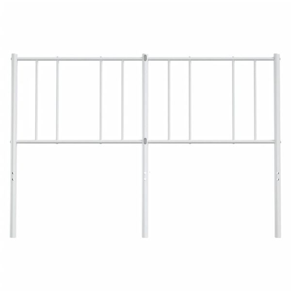 vidaXL Metal Headboard White 160 cm