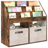 vidaXL Kids Bookshelf Smoked Oak 72.5 x 29.5 x 69 cm Engineered Wood