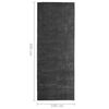 vidaXL Carpet Runner Washable Foldable Anthracite 100x300 cm Polyester