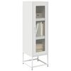 vidaXL Highboard White 36x39x123 cm Cold-rolled Steel
