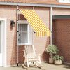 vidaXL Manual Retractable Awning 100 cm Orange and White Stripes