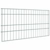 vidaXL Pond Fence Set 5 pcs 100 x 50 cm Steel Green