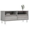 vidaXL TV Cabinet Grey Sonoma 100x34.5x44.5 cm Engineered Wood