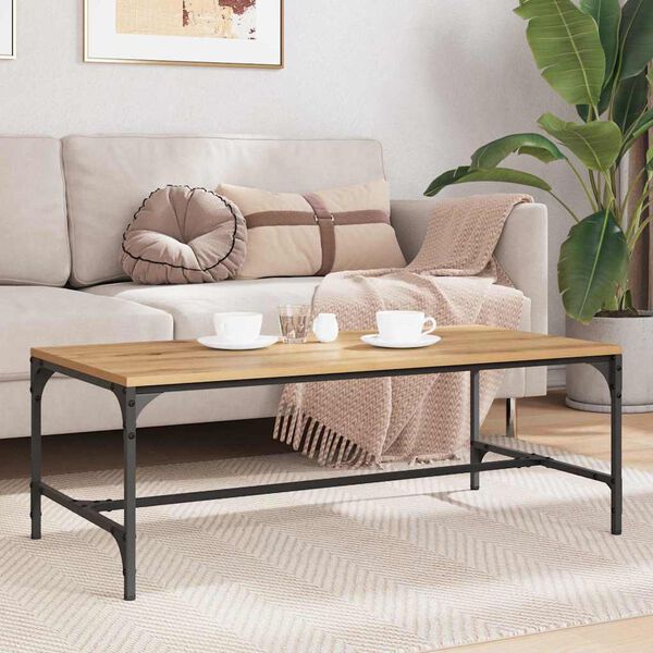 vidaXL Coffee Table Artisan Oak 100 x 50 x 35 cm Engineered Wood