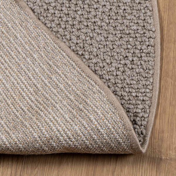vidaXL Area Rugs Round LUGO Taupe &Oslash; 200 CM Polyester