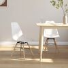 vidaXL Dining Chairs 2 pcs White PP