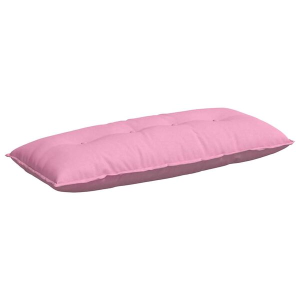 vidaXL Back Pillow Pink 120 x 19 x 50 cm Fabric