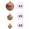 vidaXL Christmas Baubles 98 pcs Brown &Oslash;3/4/6 cm