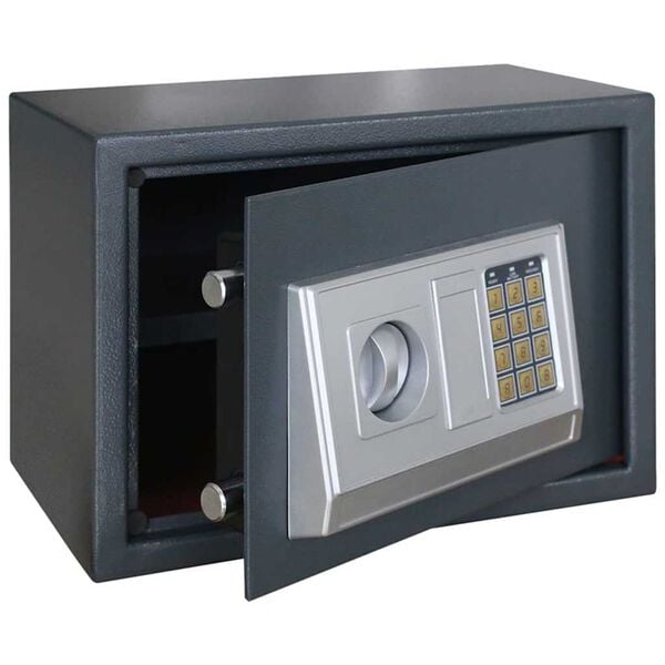 vidaXL Digital Safe with Lock Dark grey 35 x 25 x 25 cm Steel
