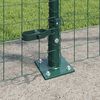 vidaXL Fence with Post Green 1.4 x 10 m Steel and PVC