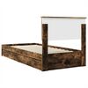vidaXL Storage Bed with Drawer Smoked Oak 75 x 190 cm Engineered Wood