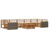 vidaXL Outdoor Sofa Set 8 pcs Natural Solid Acacia Wood