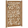 vidaXL Garden Gate 100x150 cm Weathering Steel Trace Design