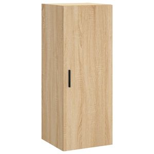 vidaXL Wall Mounted Cabinet Sonoma Oak 34.5x34x90 cm