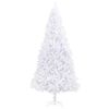 vidaXL Artificial Christmas Tree with Stand White 300 cm PVC and Steel