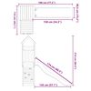 vidaXL Outdoor Playset Solid Wood Pine