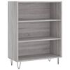 vidaXL Highboard Grey Sonoma 69.5x34x180 cm Engineered Wood