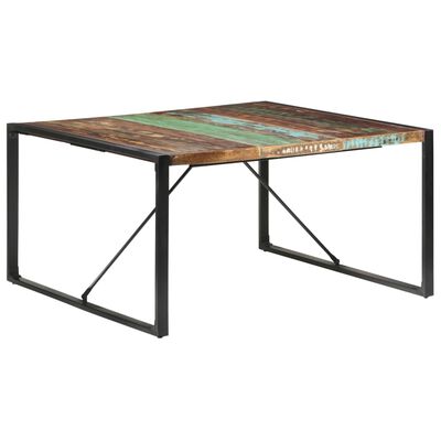 vidaXL Dining Table 140x140x75 cm Solid Reclaimed Wood