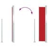 vidaXL Patio Retractable Side Awning 170x300 cm Red