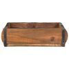 vidaXL Tray with Storage Brown 29 x 31 x 10 cm Solid Reclaim Wood