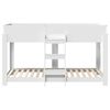 vidaXL Bunk Bed for Kids White 100 x 200 cm Engineered Wood