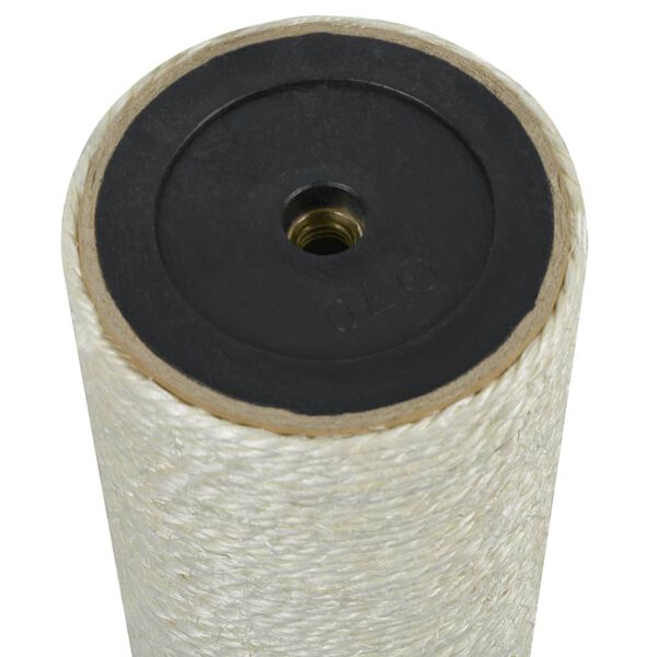 vidaXL Cat Scratching Post 8x60 cm 10 mm Beige