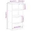 vidaXL Side Cabinet with Drawers ODDA White 40x24x79 cm Solid Wood Pine
