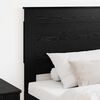 vidaXL Headboard with Headboard Black Oak 75 cm Engineered Wood