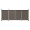 vidaXL 4-Panel Room Divider Anthracite 346x180 cm Fabric