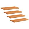 vidaXL Stair Treads 4 pcs 70 x 30 x 2 cm Light Brown Solid Beech Wood