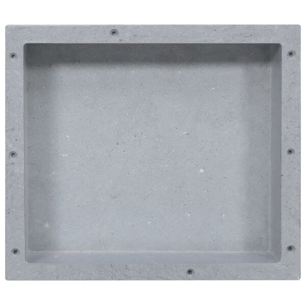 vidaXL Shower Niche Matt Grey 41x36x10 cm