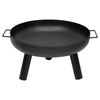 Lund Fire Pit with Handles Black