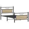 vidaXL Bed Frame without Mattress Sonoma Oak 100x200 cm Engineered Wood