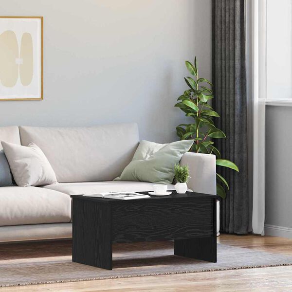 vidaXL Coffee Table Black Oak 102 x 50.5 x 46.5 cm Engineered Wood