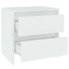 vidaXL Bedside Cabinet White 45x34.5x44.5 cm Engineered Wood