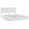 vidaXL Storage Bed with Headboard White 180 x 200 cm Engineered Wood