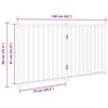 vidaXL Dog Gate Foldable 2 Panels 160 cm Solid Wood Fir