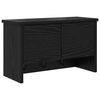 vidaXL Wall-Mounted Coat Rack Wall-Mounted Black Oak 50 x 20 x 30 cm