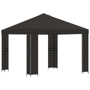 vidaXL Gazebo 3 x 3 m Anthracite Polyester and Steel 190 gsm