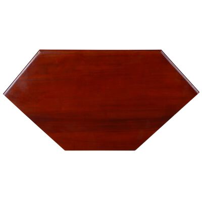 vidaXL Corner TV Cabinet Classical Brown Solid Mahogany Wood