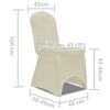 Chair Cover Stretch Cream 6 pcs