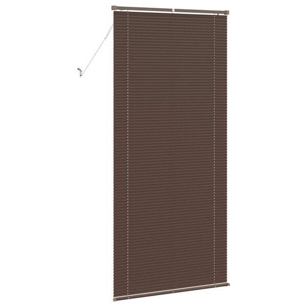 vidaXL Venetian Blind Manual Dark Brown with Pattern 213 x 90 cm PVC