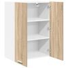 vidaXL Hanging Cabinet Sonoma Oak 60 x 31 x 80 cm Engineered Wood