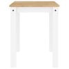 vidaXL Dining Table PANAMA White 112x60x75 cm Solid Wood Pine