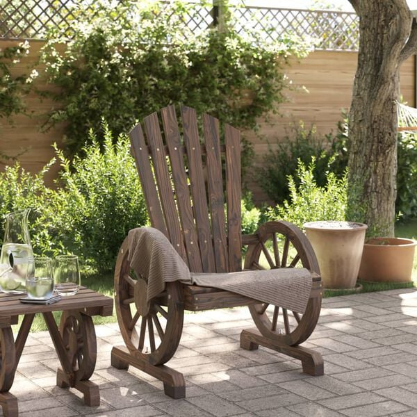 vidaXL Garden Adirondack Chair Solid Wood Fir