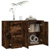 vidaXL Sideboard Smoked Oak 100x33x59.5 cm Engineered Wood