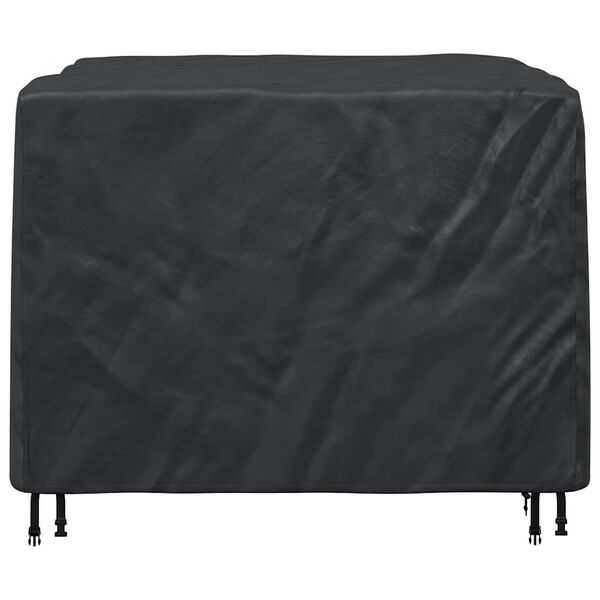 vidaXL Furniture Cover Plain Black 125 x 125 x 74 cm Fabric