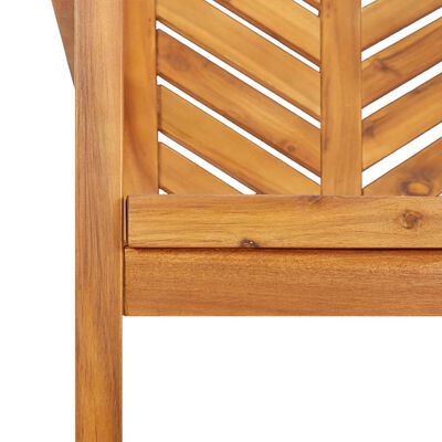 vidaXL Garden Dining Chairs 2 pcs Solid Wood Acacia