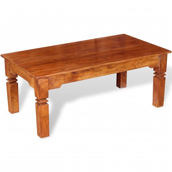 vidaXL Coffee Table Solid Wood 110x60x45 cm