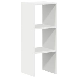 vidaXL Bookcase Stackable White 30x30x80 cm Engineered Wood